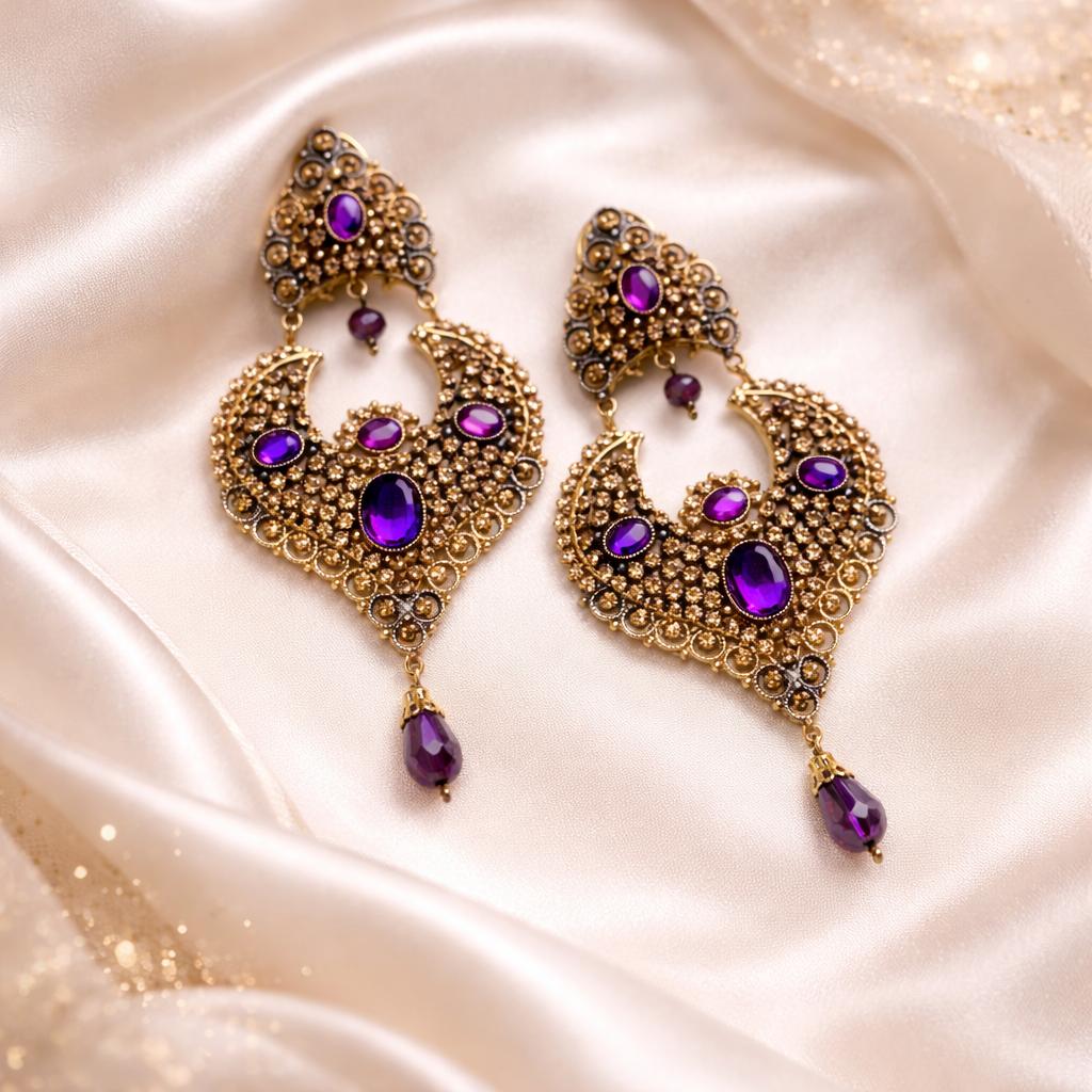 Pakistani Earring-06 (Purple)
