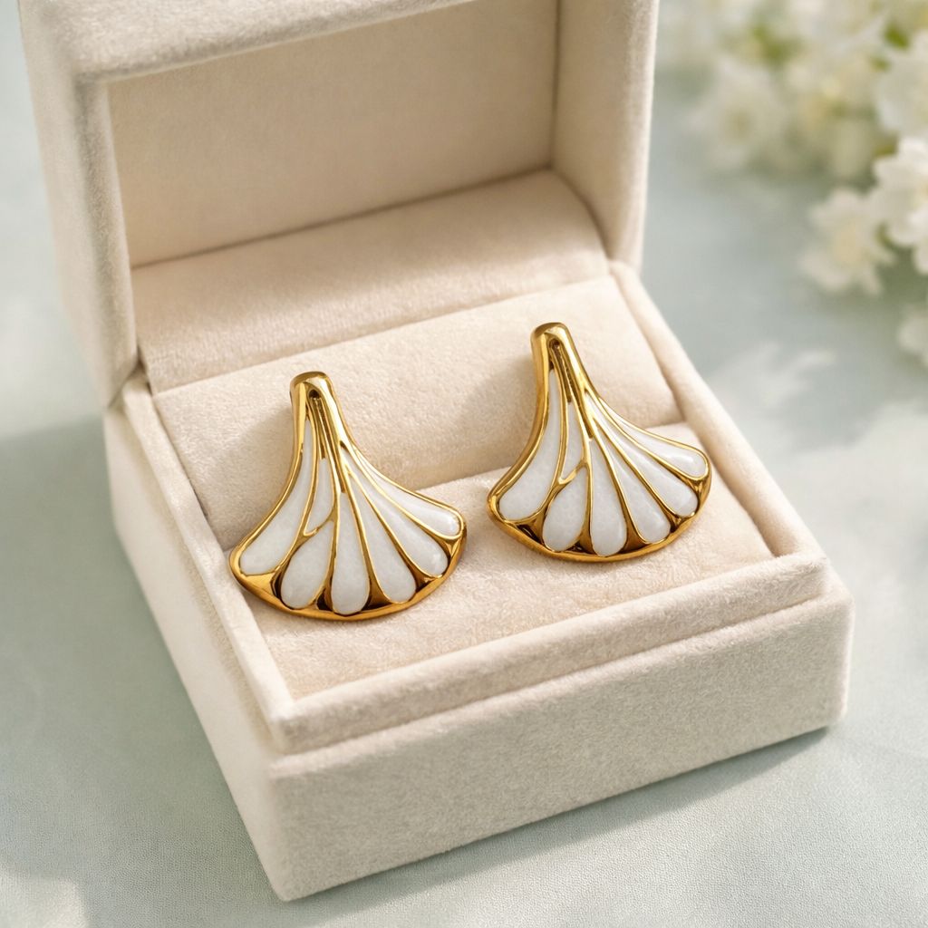 Meena Fancy Studs-203 (White)
