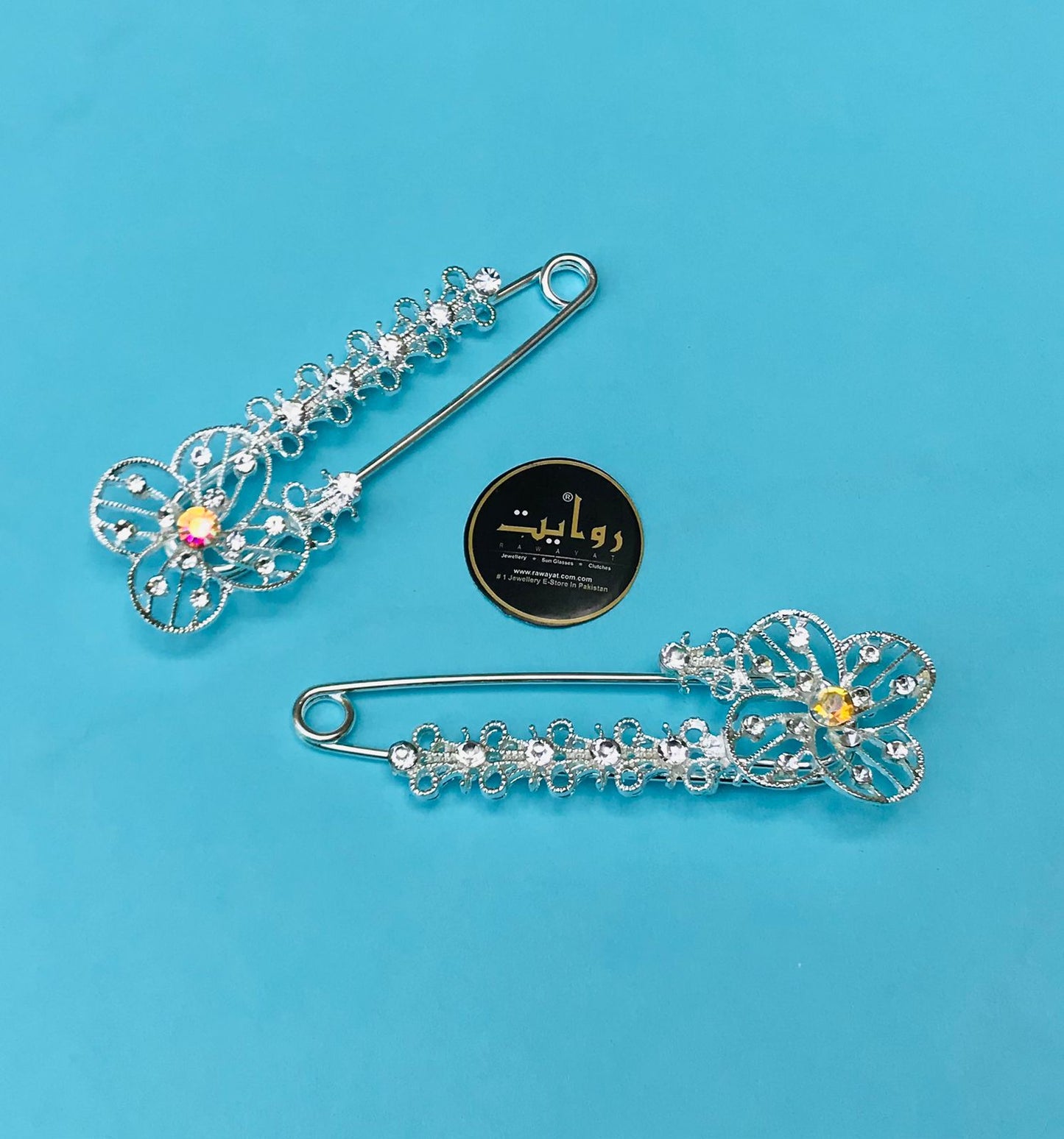 Scarf Pin-16 White (Pack of 2)