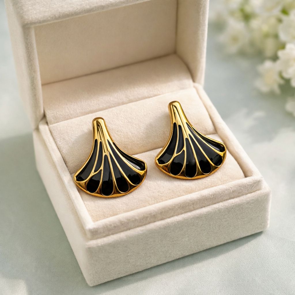 Meena Fancy Studs-203 (Black)
