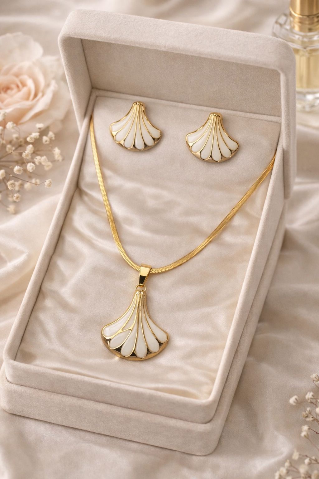 Stainless Steel Locket set-47 (White)