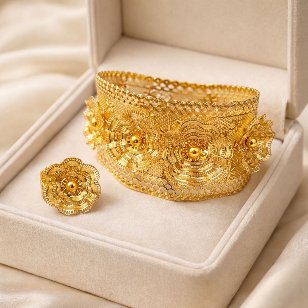 Madrasi Kara & Ring-25 (Golden)