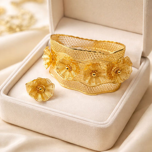 Madrasi Kara & Ring-26 (Golden)
