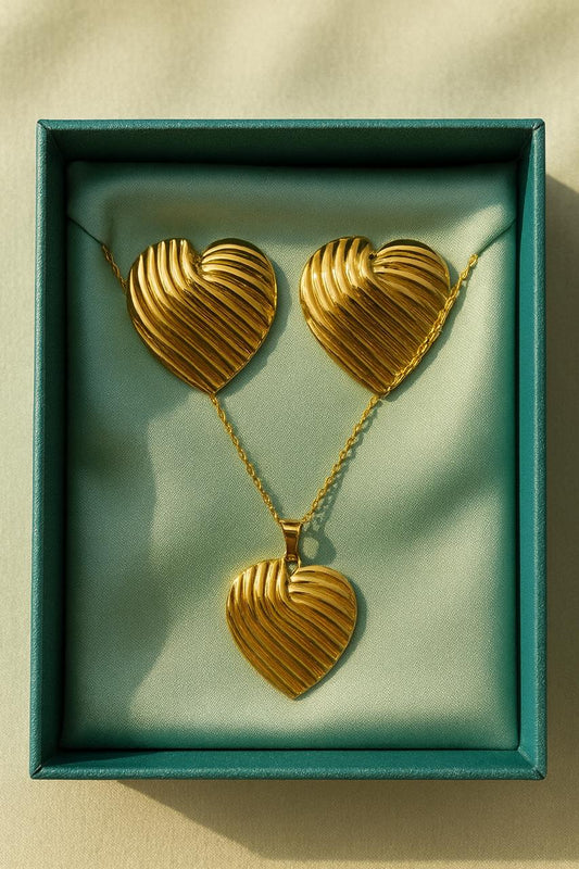 Stainless Steel Locket set-41 (Golden)
